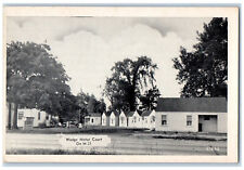 c1950's Wedge Motor Court on M-21 Port Huron Michigan MI Vintage Postcard picture
