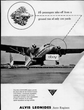 SWISSAIR 1957 SCOTTISH AVIATION TWIN PIONEER 16 PAX TAKE OFF IN 100 YARDS AD picture