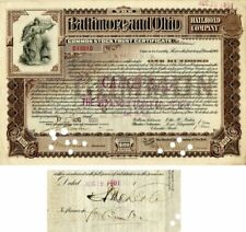 Baltimore and Ohio Railroad Co. signed by J.S. Bache and Co. - Stock Certificate picture