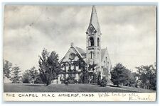 c1905 Exterior View Chapel M.A.C. Amherst Massachusetts Posted Vintage Postcard picture