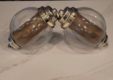 Vintage Clear Ribbed Glass Swag Lights  picture