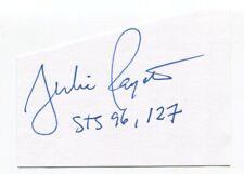 Julie Payette Signed Cut Index Card Autographed NASA Astronaut Space CSA picture