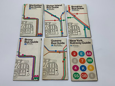 NYC TRAIN & BUS GUIDES - 1970S - LOT OF 6 picture