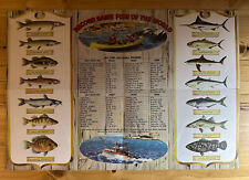 VINTAGE BUICK PROMOTIONAL FISHING POSTER CIRCA picture