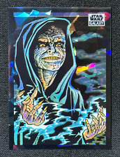 The Emperor's Power 2022 Chrome Star Wars Galaxy #37 Atomic Refractor #'d/150 picture
