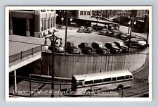 Detroit MI-Michigan, RPPC Entrance To Detroit Windsor Tunnel, Vintage Postcard picture