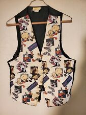 Vintage 1996 Looney Tunes Vest Adult RARE One Size Large Bugs Bunny Taz Tweety picture