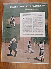 1947 Article Photo Ad Baseball These are the New York Yankees picture