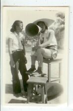c1940s China photo from missionary collection - girl with megaphone sports event picture