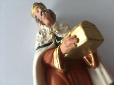 Christmas Nativity figure vintage italy paper mache Wiseman Wise Man picture