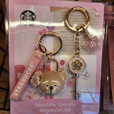 Starbucks KOREA 2023 23 Cherry Blossom Bearista Lock Keychain picture