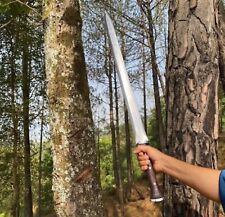 New Custom Handmade Carbon Steel Blade Viking Sword | Hunting Sword With sheath picture