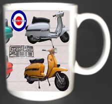 LAMBRETTA GP200 SCOOTER COFFEE MUG MODS WITH HISTORY ON REVERSE GP/DL200 1969/71 picture