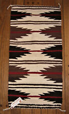 Cream, Tan, Brown and Rust Throw Rug - Navajo Handmade picture