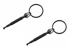 2 Swivel Hand Cuff Handcuff Key Ring Police Fits S&W Smith & Wesson UZI Peerless picture