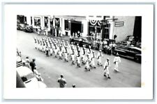 c1950's US Navy Patriotic Main Street Parade Belfast ME RPPC Photo Postcard picture