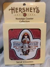 2013 Hershey Chocolate Nostalgic Coaster Collection New, Set Of 4 picture