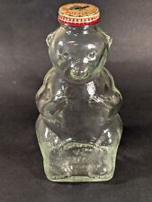 Vintage Bank Snow Crest Bottle  Glass Syrup Bears Bear Salem Mass 7