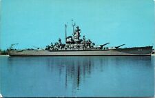 U.S.S. Alabama Mar 13,1968 Naval Ship Postcard Chrome Posted A1298 picture