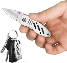 Mini Keychain Knife, 2Pcs Small Folding Pocket Knives with Liner Lock, 1.6 Inch  picture