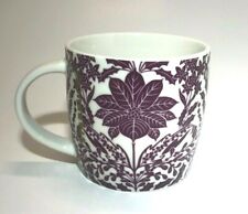 STARBUCKS 2017 Holiday Coffee Mug Holly Berry Purple Poinsettia 14oz Cup Retired picture