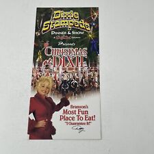 1998 Dixie Stampede Christmas Theater Show Brochure Pamphlet Souvenir Calendar picture