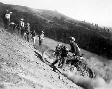  Vintage Harley-Davidson Motorcycle Hill Climb 8x10 Photo 14 picture