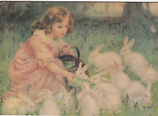 Vintage REPRODUCTION 5 x 7 Victorian Style Greeting Card -Alice in Winderland picture
