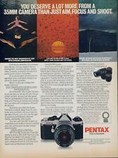 1981 Pentax 35 MM Camera Gymnastics Sunset Birds Winter Vintage Print Ad SI4 picture
