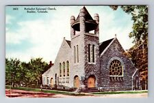 Boulder CO-Colorado, Methodist Episcopal Church, Antique Vintage Postcard picture