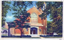 Church of Epiphany Sayre Pennsylvania Linen Posted in 1946 Postcard picture