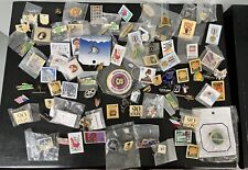 Huge Lot of United States Postal Service Postage Stamps Lapel Pin USPS 85+ picture