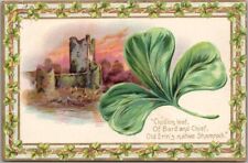 Tuck's ST. PATRICK'S DAY Postcard Castle / Clover 
