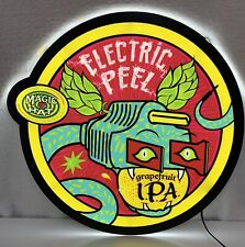 Magic Hat Beer Sign Electric Peel IPA Bar Room Lighted Wall / Window Mounts picture