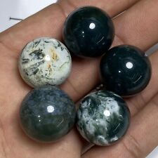 5pc Wholesale Natural Aquatic agate Ball Quartz Crystal Sphere Healing 20mm+ picture