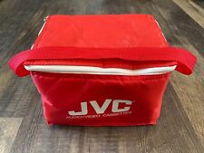 Vintage 1980s JVC Red Cooler Lunch Box Audio/Video Cassettes - Promo Advert Used picture