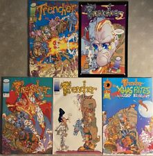 Bag/board Trencher 1-4 X-mas Bites Full Run Lot complete Set Keith Giffen Image picture
