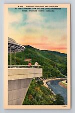 NC-North Carolina, Aerial Visitor's Building And Overlook, Vintage Postcard picture