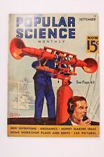 Vintage Popular Science Magazine September 1937 New Ideas For Radio Fans picture