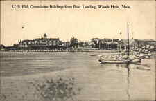 Woods Hole Massachusetts MA Boat Landing c1900s-10s Postcard picture
