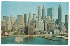 New York Heliport NYC City Skyline Vintage Postcard picture