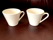 2 ~ Syracuse China Syralite Pure White Vtg Restaurant Ware 8 oz Coffee Cups Mugs picture