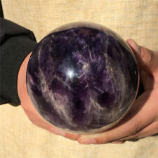 2.26LB Natural Dream Amethyst  Quartz Sphere Crystal Ball Reiki  Healing 89MM picture