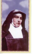 St. Edith Stein - Relic Laminated Holy Card - Blessed by Pope Francis  picture