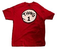 An Universal Studio Dr.Seuss Thing 1 Red Shirt. Size Adult XL picture