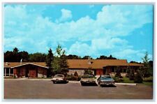 Rhinelander Wisconsin WI Postcard Holiday Acres Resort Exterior Scene c1960 Cars picture