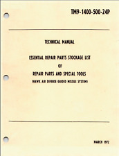 452 Page TM 9-1400-500-24P ESSENTIAL REPAIR PARTS LIST HAWK MISSILE on Data CD picture