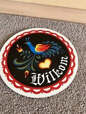 vtg 1991 Jacob Zook's Willkommen Hex Sign Handcrafted Pennsylvanian Dutch picture