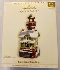 Hallmark 2006 Lighthouse Greetings #10 in Series Magic Light Ornament picture