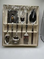 Vintage MCM Community Stainless By Oneida Silversmiths 6 Piece Hostess Set NIB  picture